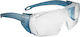 Bolle Swift Otg Klare Schutzbrille Blau Klare Rahmen