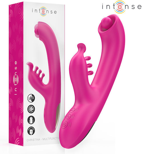 Intense Multifunction Вибратор Заек 22.5см Розов