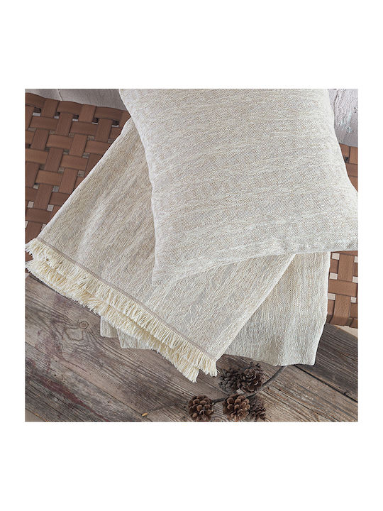 Rythmos Apertius Ριχτάρι Πολυθρόνας Chenille 160x180εκ. Μπεζ 117-191-3043