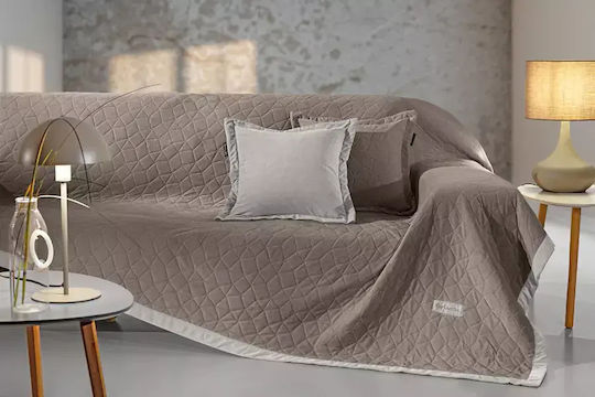 Four-Seater Sofa Throw 170x350 + Pillowcase Guy Laroche Avalon Puro 170x350 Four-Seater Sofa Throw 170x350 + Pillowcase Guy Laroche Avalon Puro 170x350