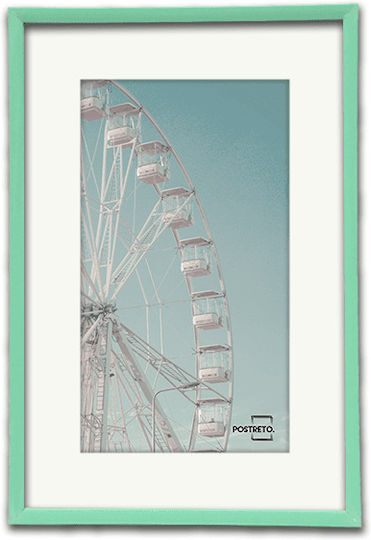 Picture Frame Light Blue Plastic 20x30