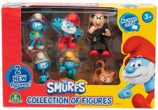 Giochi Preziosi Smurfs Series Set of 6 Figures W2 Puf46000