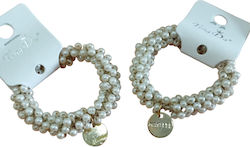 Klassische Haargummis Perlen Goldene Konnkarada