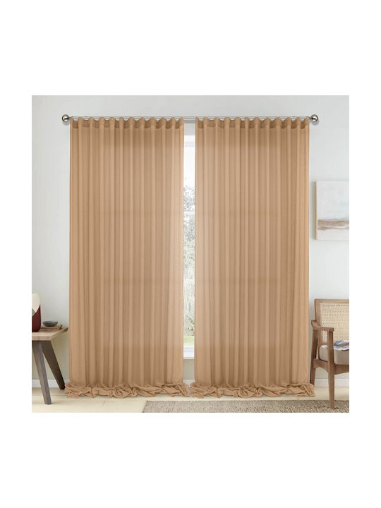 Lino Home Curtain with Pencil Pleat 1010 Beige ...