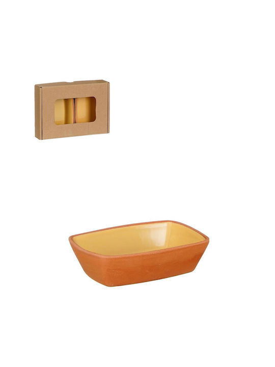 Atmosphera Serving Bowl Round Orange with Diameter 13cm