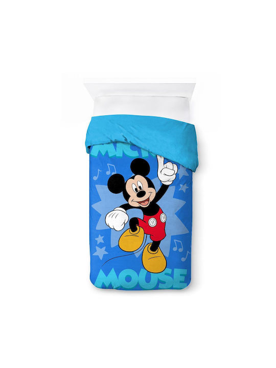 Disney Παιδικό Κουβερτοπάπλωμα Μονό Mickey Blue 160x250εκ.