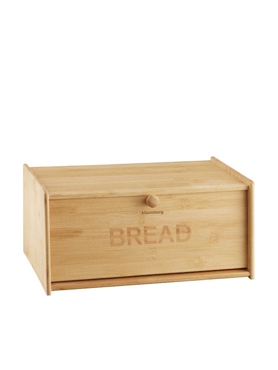 Klausberg Bread Box made of Bamboo Brown 39.5x24.5x18cm