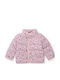 Kids' Casual Jacket with Lining Pink With Purple