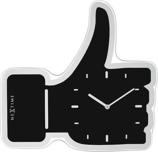 Nextime Ρολόι Τοίχου Μαύρο 40.5x41cm