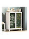 Zwei Türen Schrank Gray 80x40x110cm