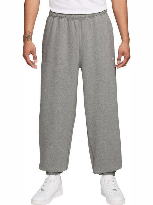 Nike Solo Swoosh Παντελόνι Φόρμας Γκρι