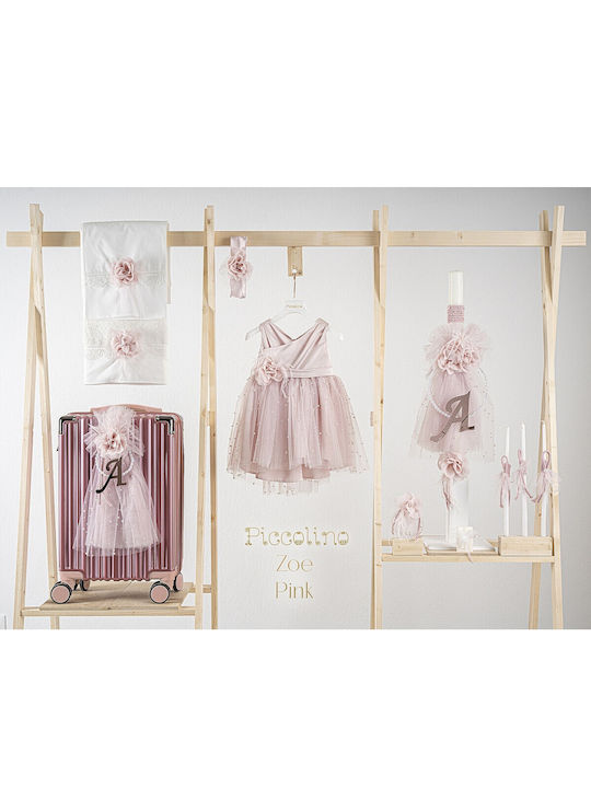 Πακέτο Βάπτισης Κορίτσι Zoe Pink Βαλίτσα Piccolino
