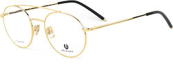 Vista + Clip-On Belstaff Unisex Schwarzrod-s016 Brillenfassung Nasensteg Schläfen 51 19 145 mm