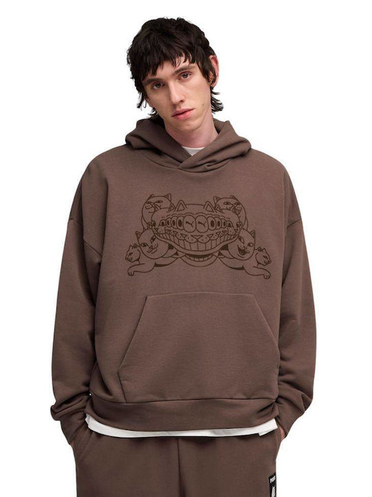 Sweatshirt mit Kapuze Bronze