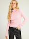 Women's Sweater Turtleneck Pink
