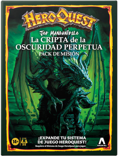 Game Expansion HeroQuest The Crypt of Darkness for 2-5 Players 14+ Years Old (ES) Hasbro