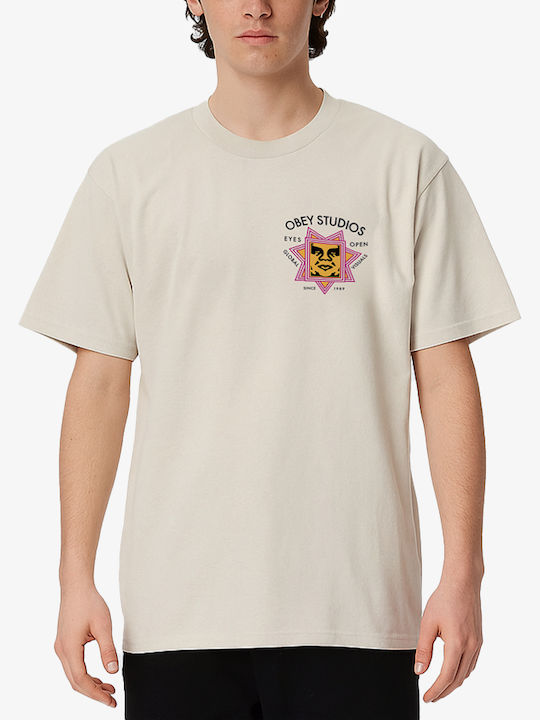 Obey T-Shirt Beige