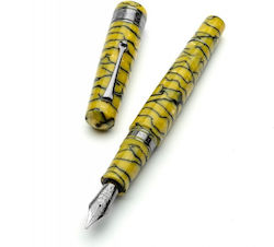 Leonardo Officina Italiana Cinquantesimo 50th Rediscover Ruthenium Trim Fountain Pen 8056269609081 Nibs 14k Medium