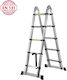 Veritas Telescopic Ladder Aluminum of Steps