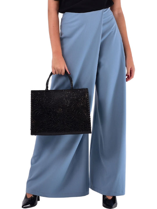 Damen Stoff Hose Blau