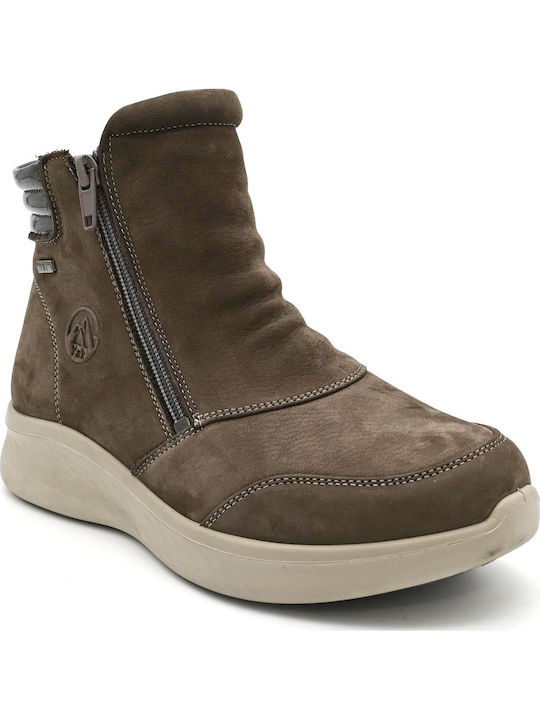 Ghete De Piele Gri De Damă