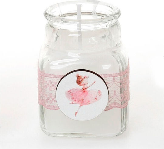 Christening Favor Jar Candle Ballerina Kes-101