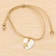 Makwedding Christening Charm Bracelet Beige 25 Pieces