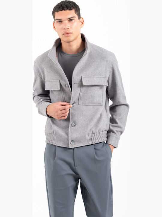 Vittorio Artist Winter Jacket Bomber Mazzano Grey