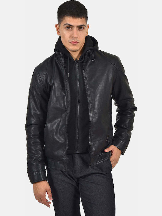 Camaro Jacke aus Kunstleder Black