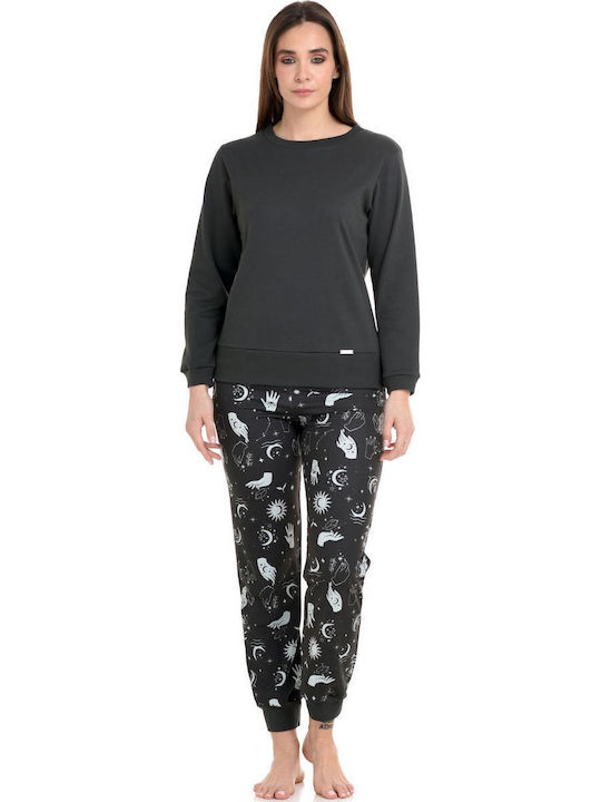 Zen Intimates Winter Women's Pyjama Set Black