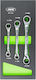 Set 3 German Polygon Wrenches Ratchet 4 1 Double Size Each Side 15316
