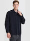 Long Sleeve Corduroy Overshirt Dark Navy