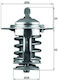 Thermostat Kühlflüssigkeit Mahle Tx 70 82
