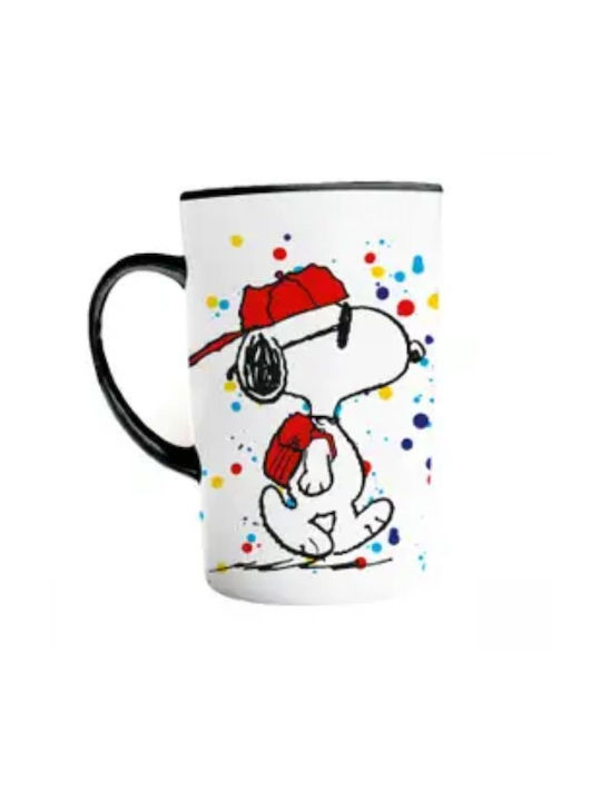 CYPBRANDS Snoopy Frühstückstasse Mit 3D-Woodstock Figur – Offizielle Keramiktasse, 355 Ml, Spülmaschinenfest