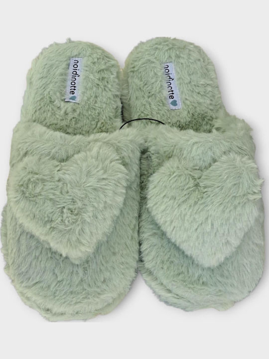 Noidinotte Winter Women's Slippers Green