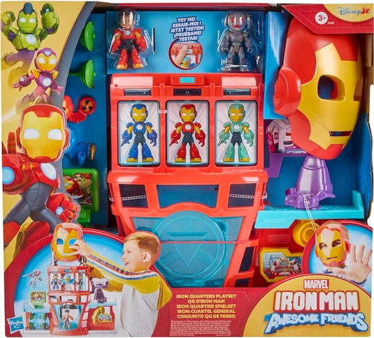 Hasbro Marvel Iron Man и Неговите Страхотни Приятели Железни Квартири Играчка Комплект #g1259