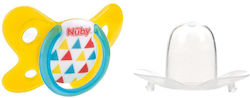 Nuby Πιπίλα Σιλικόνης Κίτρινο για 0-6 μηνών Nuby Πιπίλα Σιλικόνης Κίτρινο για 0-6 μηνών
