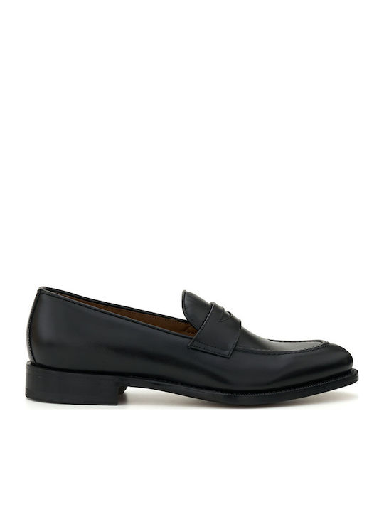 Leder Herren Mokassins in Schwarz Farbe