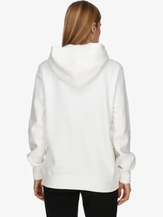 Champion Damen Sweatshirt Kapuzen Weiß