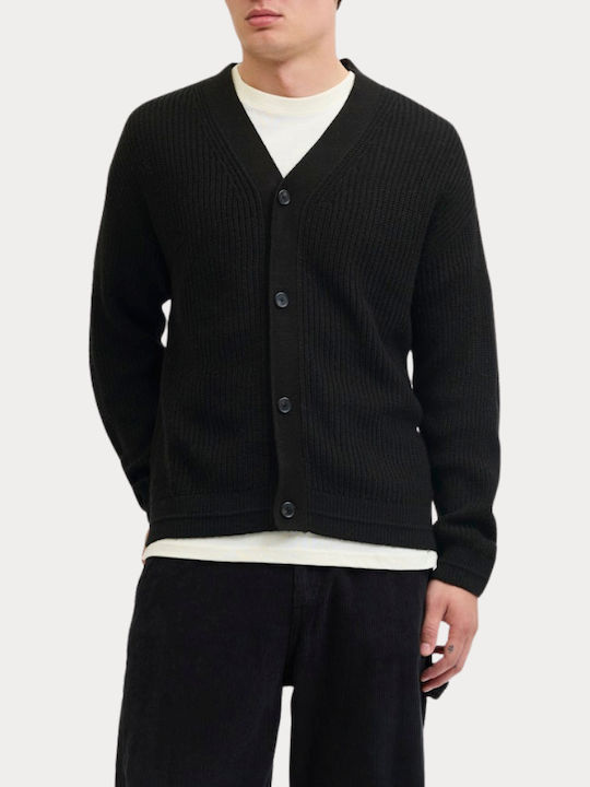 Jack & Jones Men's Knitted Cardigan with Button...