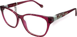 Alexander Wintsch Aw8337 C1 Γυναικεία Κοκάλινα Γυαλιά Οράσεως Πεταλούδα Μοβ