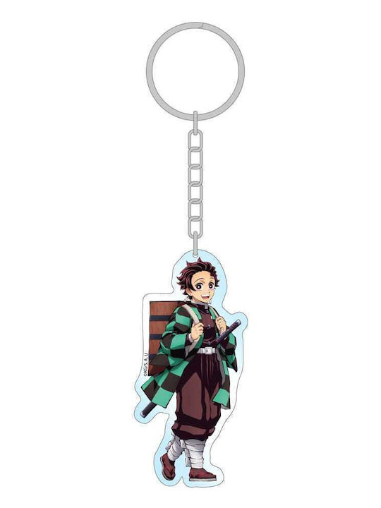 Demon Slayer Kimetsu No Yaiba Acrylic Keychain Tanjiro Holographic 8 Cm