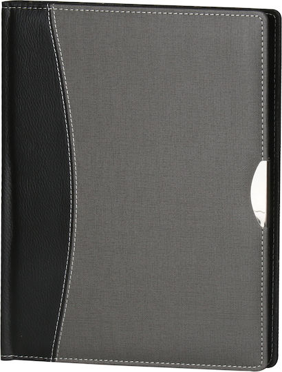 Conference Bifold Leatherette Folder Pen Case Computer Card Holder Stil Blue