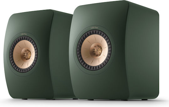 Kef LS50 Meta Ζεύγος Ηχείων Hi-Fi Βιβλιοθήκης 100W 2 Δρόμων Π20xΒ28.5xΥ30.2εκ. Moss Green