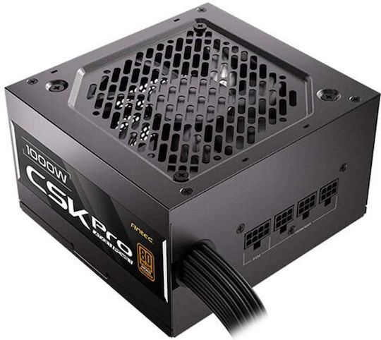 Antec CSK1000 PRO 1000W Black Computer Power Supply Full Wired 80 Plus Bronze