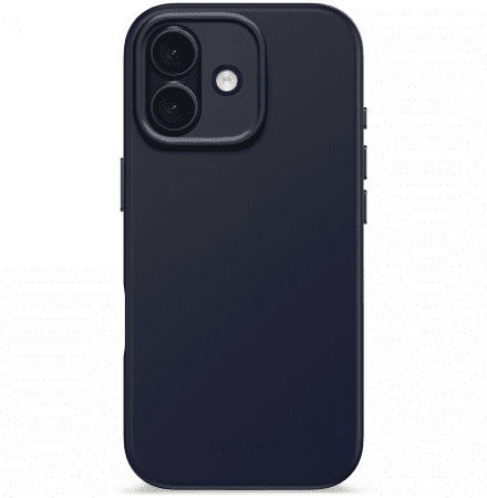 Decoded Antimicrobial Silicone Back Cover 1.2mm Navy Blue for iPhone 17
