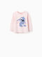 Kinderhemd Langarm Rosa Stitch