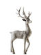 Zen Collection Christmas Plastic Figure Reindeer Beige Height 28.5cm