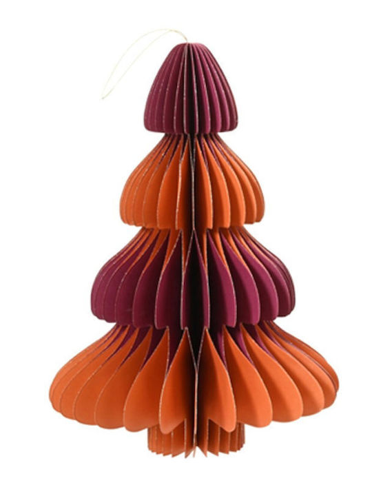 Christmas Decorative Tree 20cm Orange Tree