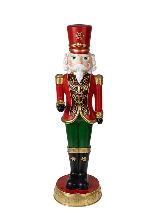 Zen Collection Nutcracker de Crăciun Roșu din Plastic Înălțime 70cm.